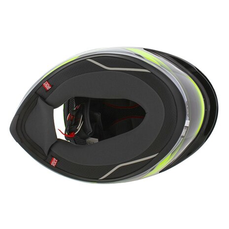 AGV K6 S Erazer Motorhelm zwart rood fluo geel
