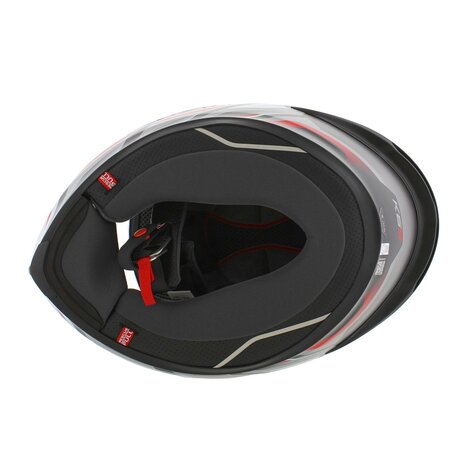 AGV K6 S Karve Motorhelm mat wit zwart rood