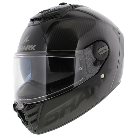 Shark Spartan RS carbon skin glans zwart motorhelm