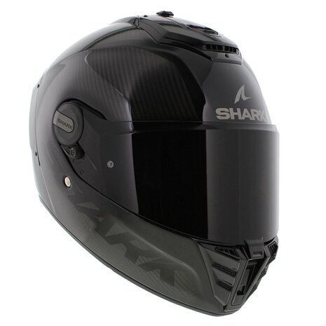 Shark Spartan RS carbon skin glans zwart motorhelm