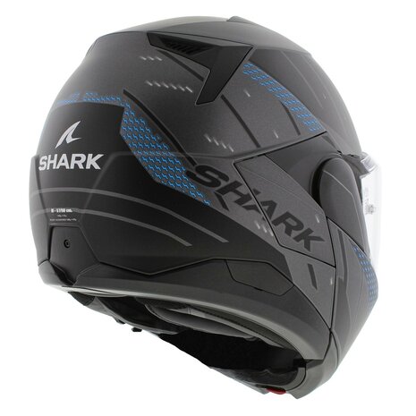 Shark Oxo systeemhelm motorhelm Rydger mat antraciet blauw zwart