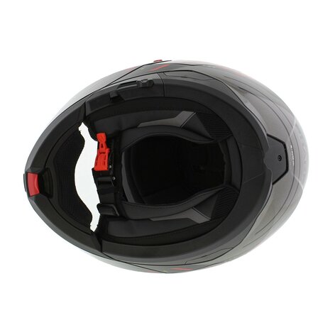Shark Oxo systeemhelm motorhelm Rydger zwart zilver rood