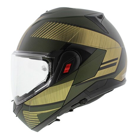Shark Oxo systeemhelm motorhelm Sikter mat groen goud