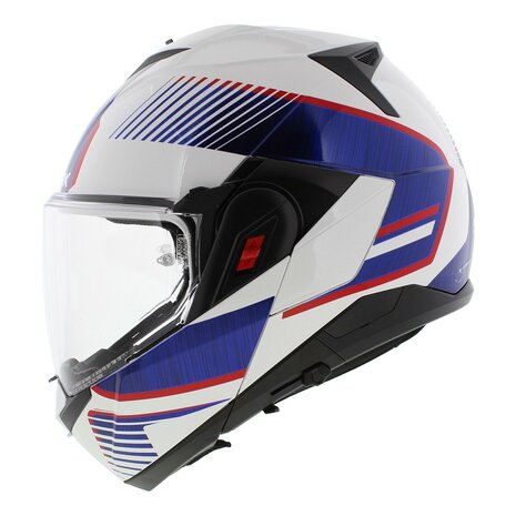 Shark Oxo systeemhelm motorhelm Sikter wit rood blauw