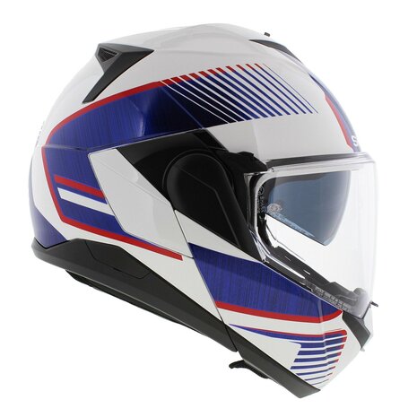 Shark Oxo systeemhelm motorhelm Sikter wit rood blauw