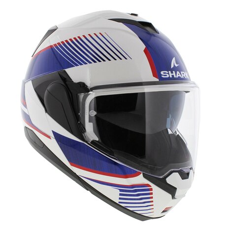 Shark Oxo systeemhelm motorhelm Sikter wit rood blauw