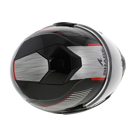 Shark Oxo systeemhelm motorhelm Sikter zwart rood zilver