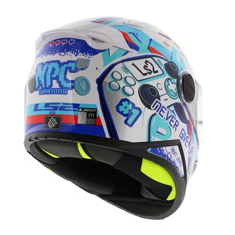 LS2 FF812 kinder integraal helm Next Level glans wit