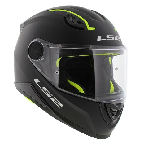LS2 FF812 kinder integraal helm solid mat zwart