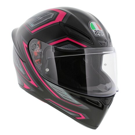 AGV K1 S Motorhelm Sling mat zwart roze