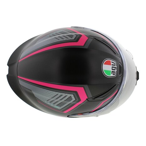 AGV K1 S Motorhelm Sling mat zwart roze