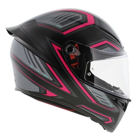 AGV K1 S Motorhelm Sling mat zwart roze