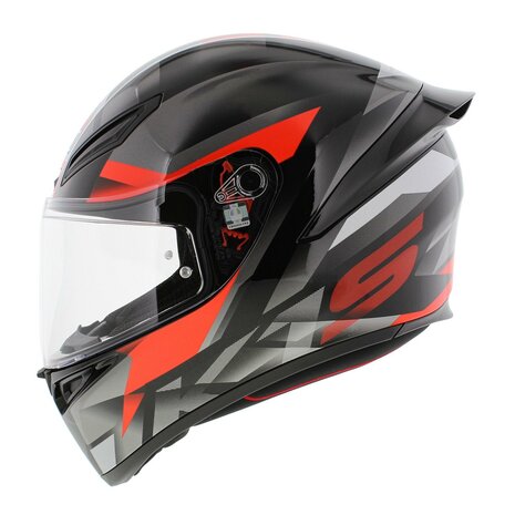 AGV K1 S Motorhelm Fastlap grijs zwart rood