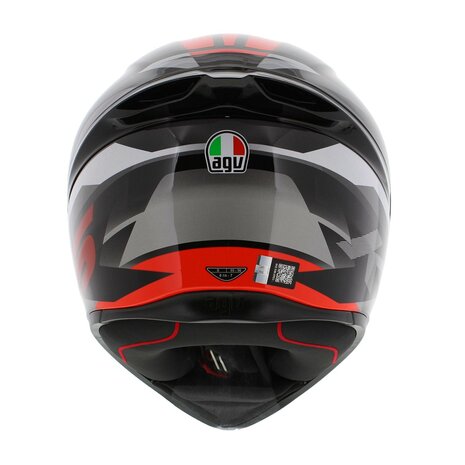 AGV K1 S Motorhelm Fastlap grijs zwart rood