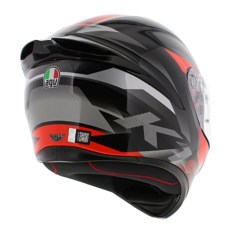 AGV K1 S Motorhelm Fastlap grijs zwart rood