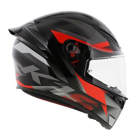 AGV K1 S Motorhelm Fastlap grijs zwart rood