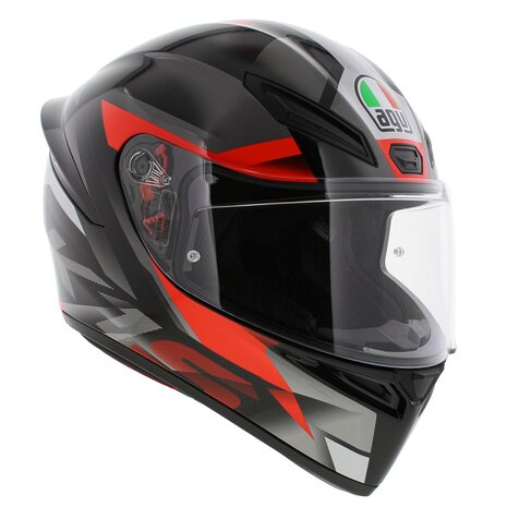 AGV K1 S Motorhelm Fastlap grijs zwart rood