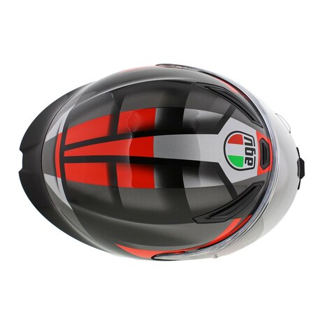 AGV K1 S Motorhelm Fastlap grijs zwart rood