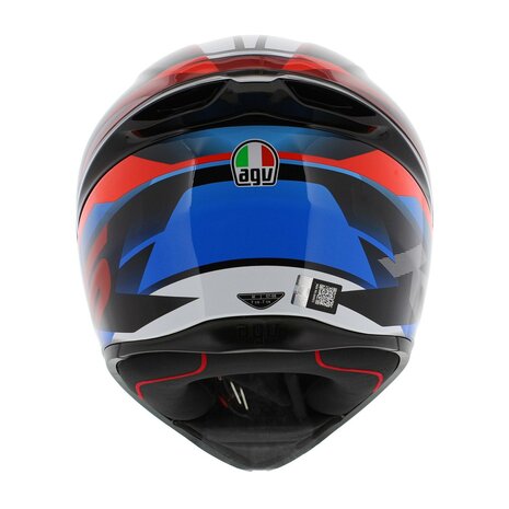 AGV K1 S Motorhelm Fastlap zwart blauw rood