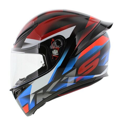 AGV K1 S Motorhelm Fastlap zwart blauw rood