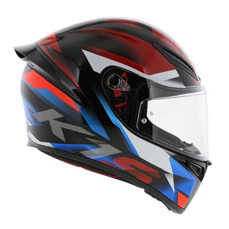 AGV K1 S Motorhelm Fastlap zwart blauw rood