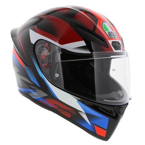 AGV K1 S Motorhelm Fastlap zwart blauw rood