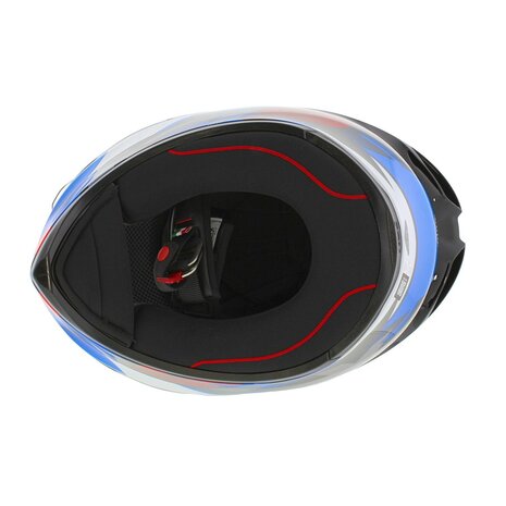 AGV K1 S Motorhelm Fastlap zwart blauw rood
