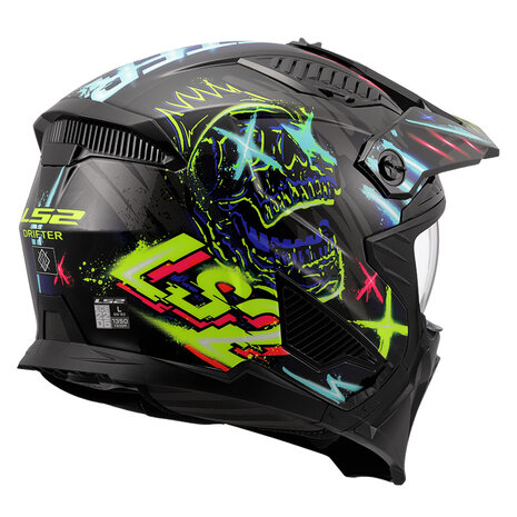 LS2 OF606 Drifter helm Rayz zwart blauw