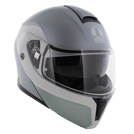 AGV Streetmodular systeemhelm Levico licht grijs zilver