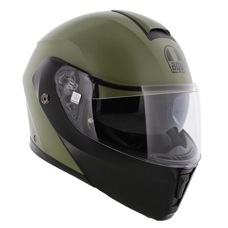 AGV Streetmodular systeemhelm Mono Pastello mat groen zwart