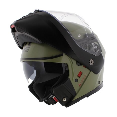 AGV Streetmodular systeemhelm Mono Pastello mat groen zwart