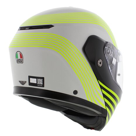 AGV Streetmodular systeemhelm Iseo mat wit zwart fluo geel