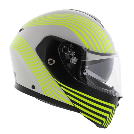 AGV Streetmodular systeemhelm Iseo mat wit zwart fluo geel