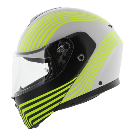 AGV Streetmodular systeemhelm Iseo mat wit zwart fluo geel
