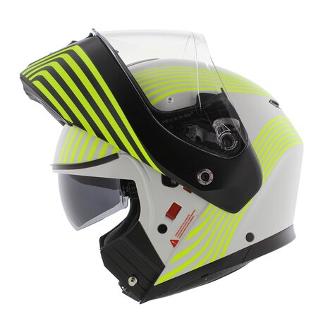 AGV Streetmodular systeemhelm Iseo mat wit zwart fluo geel