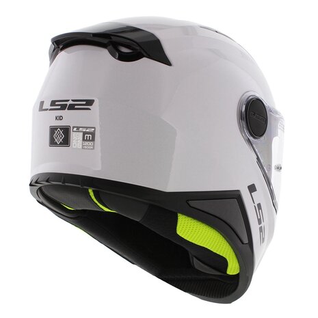 LS2 FF812 kinder integraal helm solid glans wit