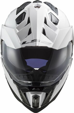 LS2 MX701 Explorer Adventure helm solid wit