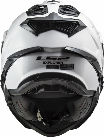 LS2 MX701 Explorer Adventure helm solid wit