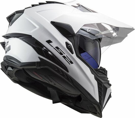 LS2 MX701 Explorer Adventure helm solid wit