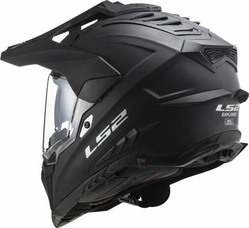 LS2 MX701 Explorer Adventure helm solid mat zwart