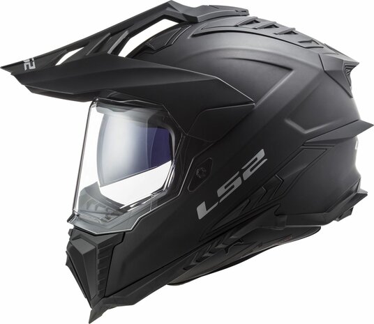 LS2 MX701 Explorer Adventure helm solid mat zwart