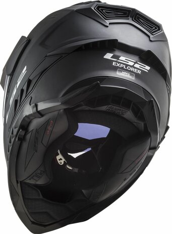 LS2 MX701 Explorer Adventure helm solid mat zwart