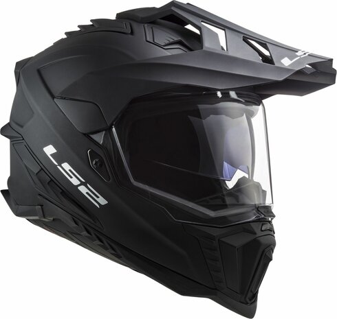 LS2 MX701 Explorer Adventure helm solid mat zwart