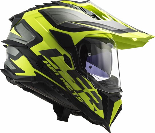 LS2 MX701 Explorer Adventure helm Alter mat zwart geel