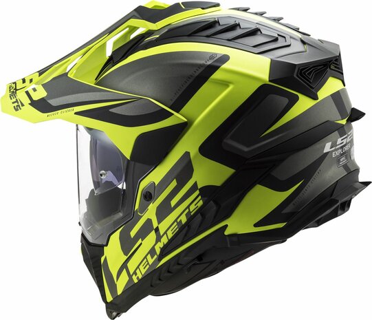 LS2 MX701 Explorer Adventure helm Alter mat zwart geel