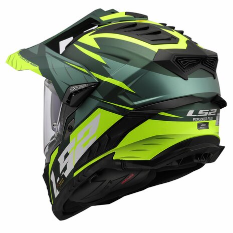 LS2 MX701 Explorer Adventure helm Spire groen geel