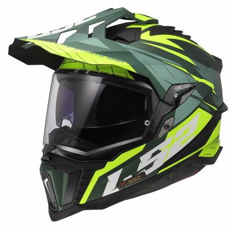 LS2 MX701 Explorer Adventure helm Spire groen geel