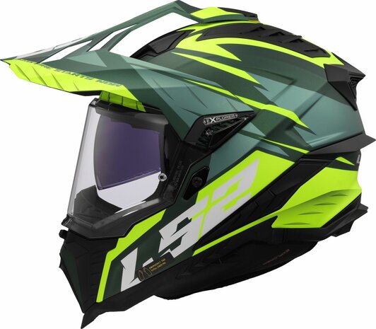 LS2 MX701 Explorer Adventure helm Spire groen geel