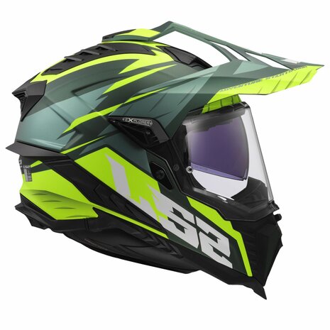 LS2 MX701 Explorer Adventure helm Spire groen geel