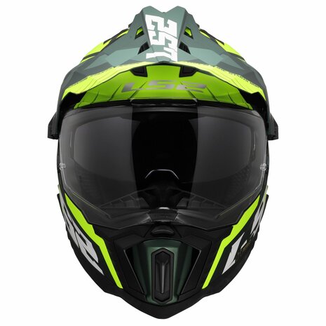 LS2 MX701 Explorer Adventure helm Spire groen geel